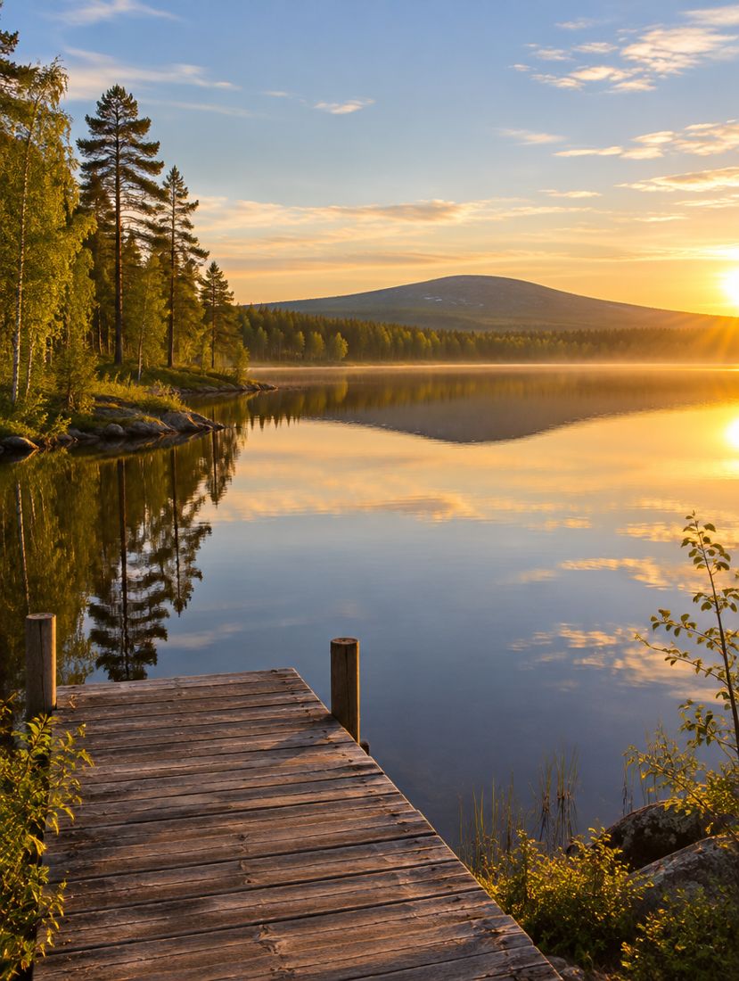 Yötön yö järvellä